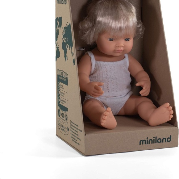 Miniland Blond Hair Anatomically Correct Girl Doll - Picture 5 of 6